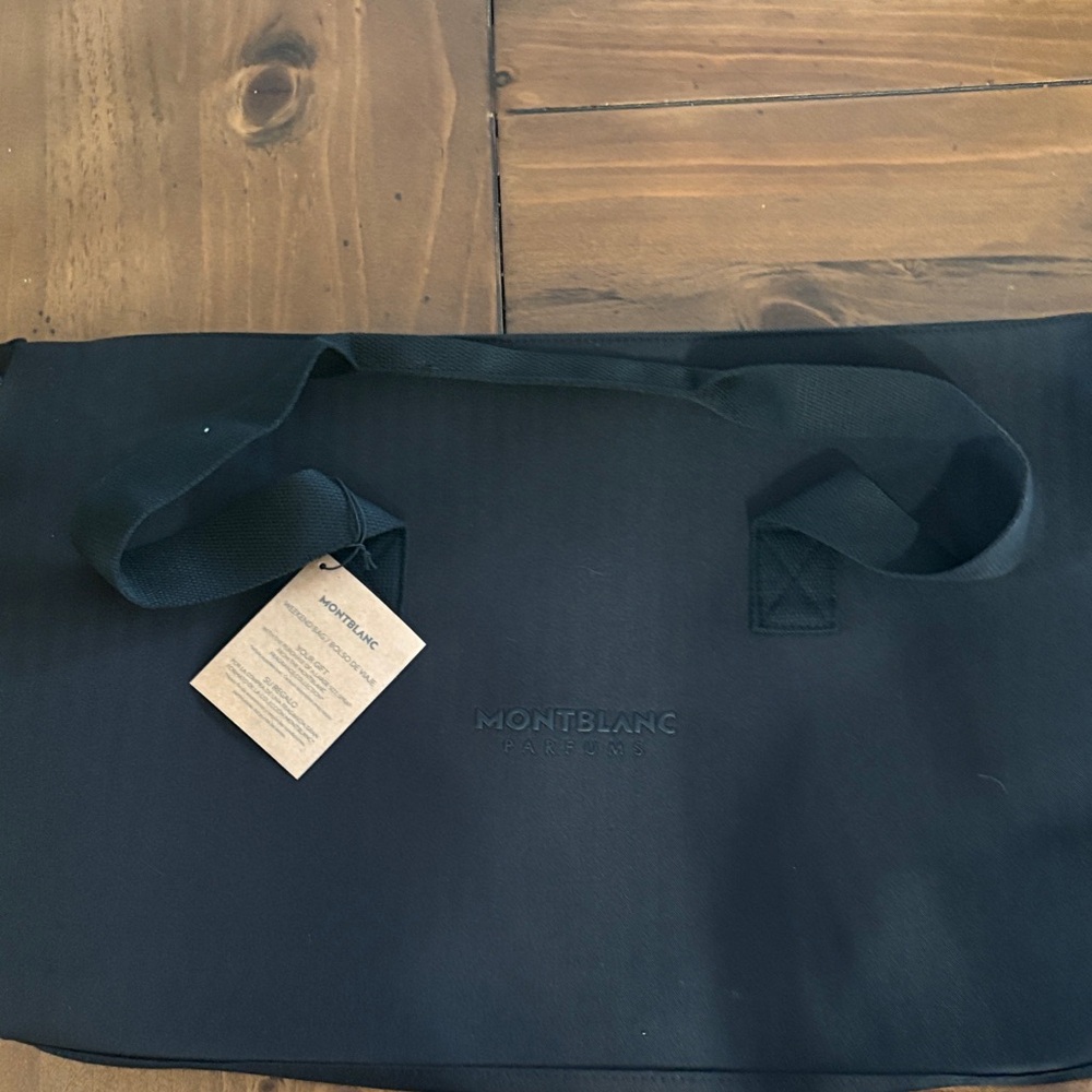 Montblanc Black Briefcase with Tan Accent - Picture 3 of 4